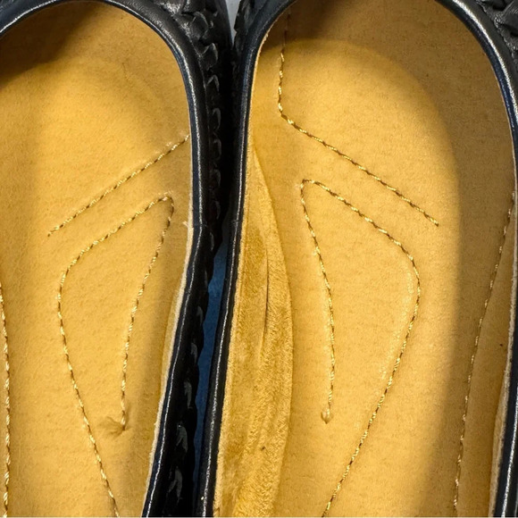 Earth Black Woven Flats Sophisticated Comfort - Picture 12 of 14